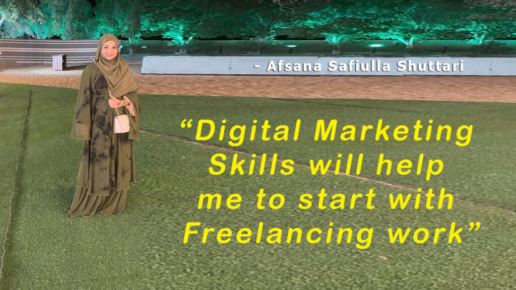 Afsana-Safiulla-Shuttari Proideators-Reviews-Digital-Marketing-Course-Student-Thane-Mumbai