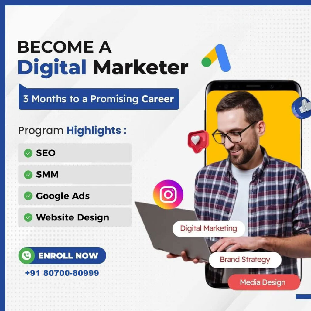 Best Digital Marketing Courses in Kopar Khairane Institute–Learn Advance SEO Training, Social Media, Google Ads Certification & Placement Classes