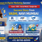 Career Transformation Story How Sakshi Pradhan Shifted from Sales Pressure to Digital Marketing Dreams in Vashi, Navi Mumbai